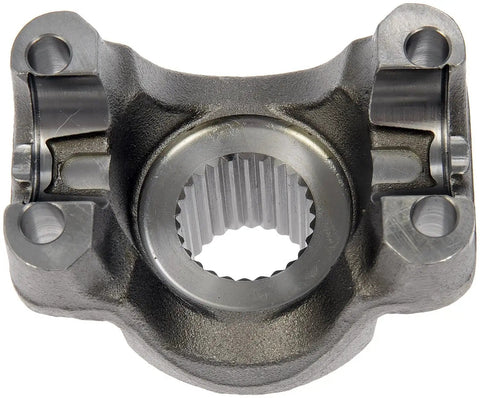 Heavy Duty Front Driveshaft Pinion Yoke Assembly Drop Right Into Dana 30 Front Axles For Street Ready Flex Fits Fords Chevys Jeeps Dodges American Motors And Plymouth No Hassle Install Ride Smoother Starting 57 Up, close-up view showing gear teeth and mounting holes.