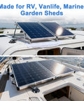 Prewired Solar Cable Entry Gland With 10Ft 10AWG PV Cable, MC4 Compatible, Weatherproof roof entry housing on RV and boat