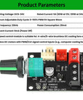 Brushless Motor Speed Controller Module 8 To 24 Volt For DIY Fans And Motors, PWM Precision Speed Control, product parameters