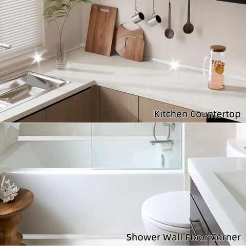 39 Inch Slick Silicone Splash Guard For Kitchen Sink Countertop Self Grip Edging Keeps Your Counter Totally Bone Dry And Stops Crazy Splashes Cold Turkey on kitchen and bathroom countertops.