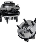 Front Wheel Hub And Bearing Assembly Kit With Inner And Outer Tie Rods, Sway Bar Links, And Lower Ball Joints For Ford Ranger And Mazda B4000 1998 To 2000 4WD ABS 10 Piece Replacement Set close-up view