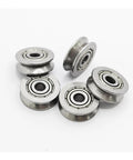 20 Pack Rock Solid V Groove Ball Bearing Pulleys, 12mm, heavy duty carbon steel, for CNC setups and sliding doors.