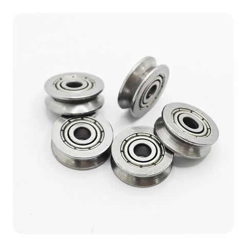 20 Pack Rock Solid V Groove Ball Bearing Pulleys, 12mm, heavy duty carbon steel, for CNC setups and sliding doors.