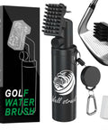 Golf Club Cleaner Kit With 4oz Water Bottle And Groove Cleaner Retainer Clip Durable Nylon Bristles