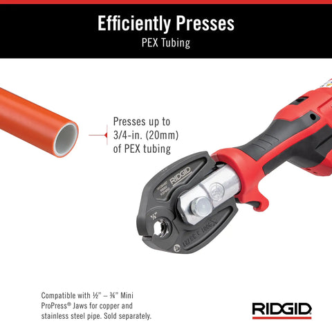 Dope Mini Press Tool Kit For One Half Inch To Three Quarter Inch PureFlow Jaws With Carrying Case Red Compact Hydraulic Press