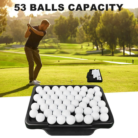 Heavy Duty Golf Ball Tray Kit With 18 Foam Balls Durable Indoor Outdoor Practice Mat Organizer at a golf course