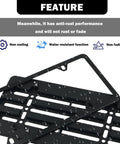 Stainless Steel License Plate Holder No Drill Front Mount Kit with rust-resistant and water-resistant features