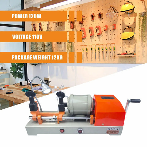 Portable Horizontal Metal Cutting Tool With 110V Power High Precision Slotting Machine on workshop table