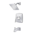 Bronson Tub And Shower Trim Kit With One Handle Polished Chrome Finish Trim Only Valve Not Included Built Tough All Metal Construction