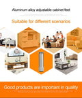Top Tier Adjustable Furniture Legs With Dope Brushed Aluminum Finish And Heavy Duty Stainless Screws For Cabinets Tables Flex Height Setup To Fix Wobbly Floors Instantly Sleek Urban Living shown in multiple home settings.