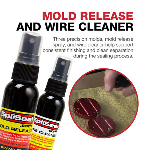 Pro Grade Wiring Splice And Sealing Kit With 80W Glue Gun Crimper And Sealant Sticks Wire Stripper cleaner spray with mold release