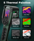 High Resolution Handheld Thermal Camera With 240x240 TISR Resolution, 5 Thermal Palettes Displayed