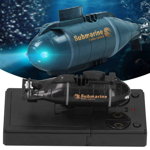 RC Submarine Toy For Teens And Up Mini Electric Diving Boat With Dual Propeller Drive And Bright LED Navigation Lights
