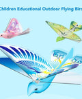 Flying RC Bird With Bionic Wings LED Lights 2.4GHz Remote USB Charging And Durable EPP Body for indoor and outdoor fun, blue
