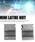 Split Half Nuts For Mini Lathes 16mm ID 1.5mm Pitch 45 Steel Lead Screw Replacement Parts, front view image for 0618 CJ18 CJ0618A lathes