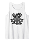 Outrigger Canoe Tank Top With Polynesian Tribal Art And Hawaiian Compass Design For Canoe Enthusiasts Fishing Fans Beach Day Vibe Hawaii Style Tee For Summer Adventures