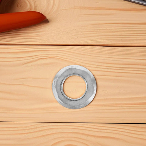 Stainless Steel Washing Machine Hub Nut Replacement Kit Durable Washer Nut Set on wooden surface