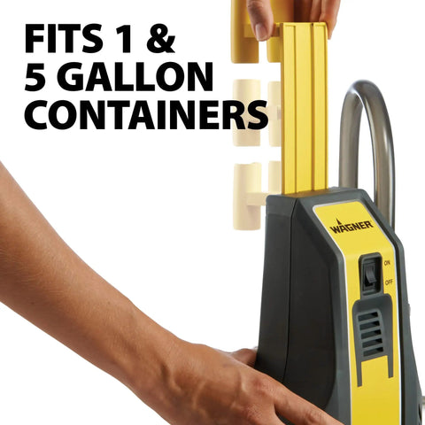 Smart Sidekick Workhorse Power Paint Roller Direct Feed System for 1 or 5-gallon buckets, showing handle and control panel.