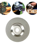 Diamond Grinding Wheel And Knife Sharpening Stone For Scissors And Chisels Grit 400 Hardcore Abrasive Disc, 10cm diameter