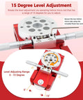 Deluxe Guide Scope Mount for Main Telescope with 6 Point Lock, 15kg Capacity, showing helical micro rods and level adjustment.