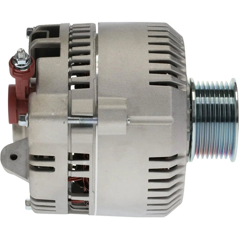 Side view of New Replacement Alternator For Ford F Series Trucks 4.6L 5.4L V8 1997 1998 1999 2000 2001 2002 Expedition