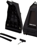 RL210DS8 Leg Kit For Roof Rack Systems, 150 Mm Leg Height, Sleek Black Design, durable and strong components displayed