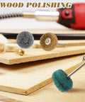 300 Pack 1 Inch Abrasive Wheels Buffing Polishing Burr Set For Rotary Tools With 2.35 Mm Shank Multi Color Collection
