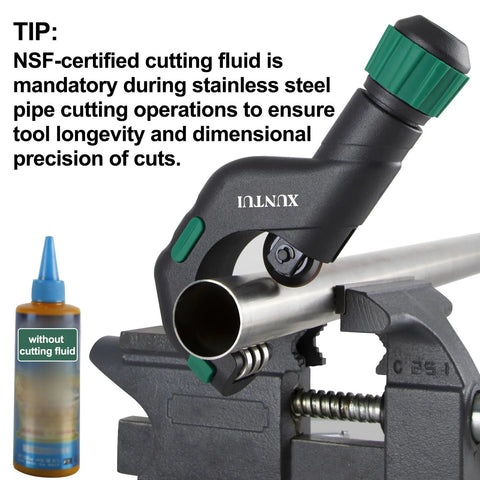 Heavy Duty Multi Material Pipe Cutter Tool Set For Copper Brass Aluminum And Stainless Steel 0.1875 Inch To 2 Inch Outer Diameter