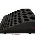 Side view of All In One CNC Tool Storage Case For Milling Cutters Reamers And Drill Bits Organizer, showing durable PP construction with dimensions.