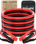 Heavy Duty 1 Gauge Car Battery Jumper Cables 25 Ft 900 Amp with clamps and storage bag for roadside emergencies