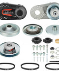 Go Kart Torque Converter Kit 2HP-7HP Clutch Set With 3/4 Inch Drive Belts For 10T 12T Sprockets Chain and hardware components