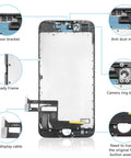 4.7 Inch SE 2022 Screen Replacement Kit With Waterproof Seal Repair Tools And Screen Protector For A2783 A2595 A2785 A2782 A2784 3D Touch