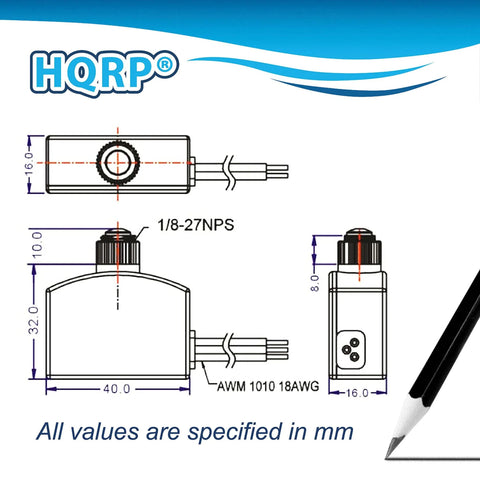 Technical diagram of Two Pack Photocell Sensor LED Light Switch for indoor and outdoor use, dimensions and specifications detailed.