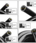 Long 6.6 Ft Silicone Vacuum Hose Kit With 1/8, 5/32, 1/4, 5/16 And 3/8 Inch IDs For High Temp 130 PSI Automotive Vacuum Tubing Details