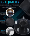 Trailer Hub Kit 5 On 4.5 Inch 2000 Lb Axle 5 Lug Trailer Hub with weight display and surface painting details