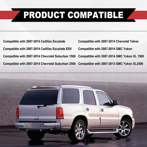 Rear Liftgate Window Glass Release Switch Button Replacement For 2007 Through 2014 Cadillac Escalade ESV Suburban 1500 2500 Tahoe Yukon GMC And Chevy SUVs Replaces 15798062 22863048 OEM Grade compatibility chart and SUV