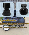 Replacement Manifold Plastic Air Compressor Regulator Knob Fits Sanborn Craftsman Coleman; outdoor view with insert details