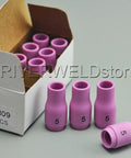 Box of 10 TIG Alumina Nozzle Ceramic Cups 13N09 Five Sixteenth Inch Orifice for welding torches, 9 & 20 series