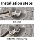 Top Notch Smart Garden Hose Repair Connector Kit With Clamps For 1/2 Inch Fittings Durable Gray Water Hose Fix It Fast Easy Install step 9-10