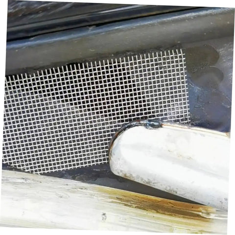 Stainless Steel Car Bumper Repair Mesh Welding Screen 15 Piece Set for quick do it yourself vehicle repairs installed view