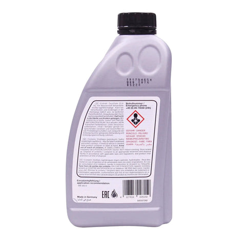 Top Notch Hydraulic Fluid For Hydropneumatic Suspension And Level Control System, 1 Liter Yellow Bottle, OE Comparable Quality For Vehicle Hydraulics, Easy Pour Pack Of One