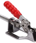 Push Pull 302F Stainless Steel Toggle Clamp With 136 Kg Clamping Force for equipment welding, angled side view