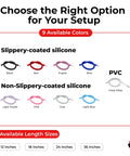 Go To Heavy Duty Non Collapsible Premium Silicone Vacuum Hose With Quarter Inch Inner Diameter And Eighteen Inch Length Includes Male Quick Disconnect Fitting Matte Black Tubing For Precision Vacuum Tools And Accessories color and size options