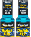 Fast Acting Fuel System And Injector Cleaner Quick Fix For Rough Idles Smooth Ride Gas Tank Additive Pack Of Two 4 oz bottles.