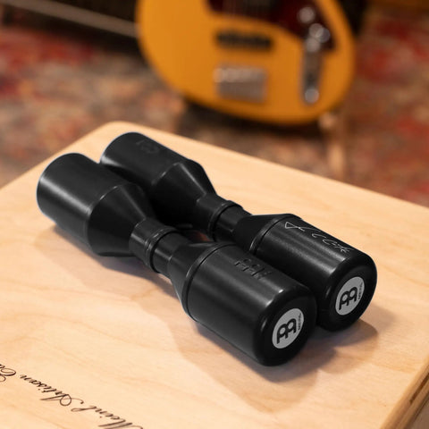Four Chamber Shaker With Silky Smooth Tone, Effortless To Play And Consistent Rhythm For Any Skill Level, Studio And Stage Ready, Co Designed With Grammy Winning Percussionist Luis Conte, Not Made In China, Durable Build For Everyday Jams on wood surface