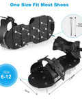 Lawn Aerator Shoes With 26 Stainless Steel Nails Adjustable Loop Strap And Snap On Buckle Easy Install for shoe sizes 6-12
