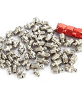 60-piece Metal Grease Fitting Kit Pack Of Replacement Nipples For Mechanical Lubrication Systems on white background