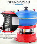 Get That Butter Smooth Finish With This 3.5 Liter Benchtop Vibratory Tumbler Polisher showing spring design for smooth vibration.