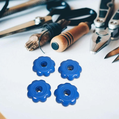 Heavy Duty Gas Cylinder Valve Handles Set of 4 with Hexagonal Aluminum Alloy Industrial Hand Wheels Non Slip Grip for Emergency Valve Opening and Laboratory Use