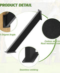 Four Pack Heavy Duty 45 Degree Angle Brackets For 4x4 Post Support Actual 3.15 Inch Square Size showing brackets details
